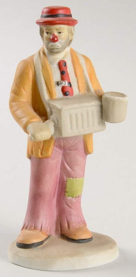 Emmett Kelly Jr Collection Mniatures Organ Grinder - Boxed by Flambro-1