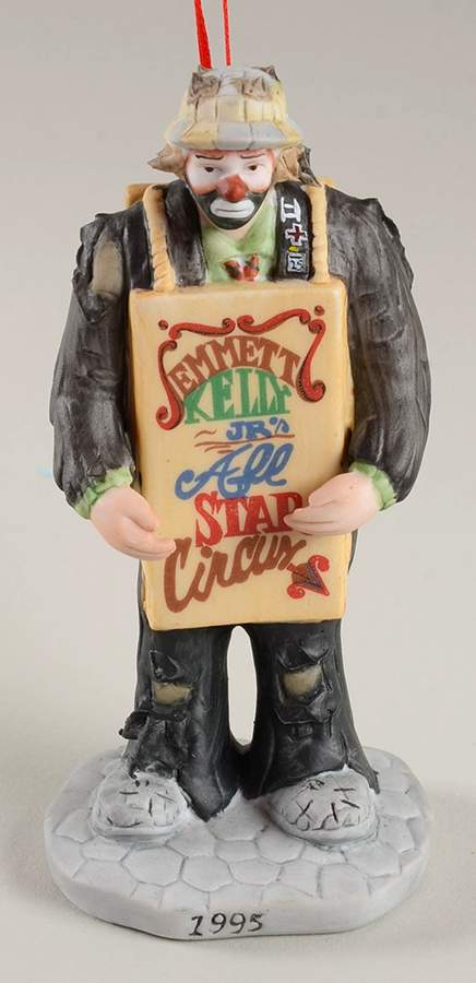 Emmett Kelly Jr Ornaments 20th Anniversary All Star Circus - Boxed by Flambro-1