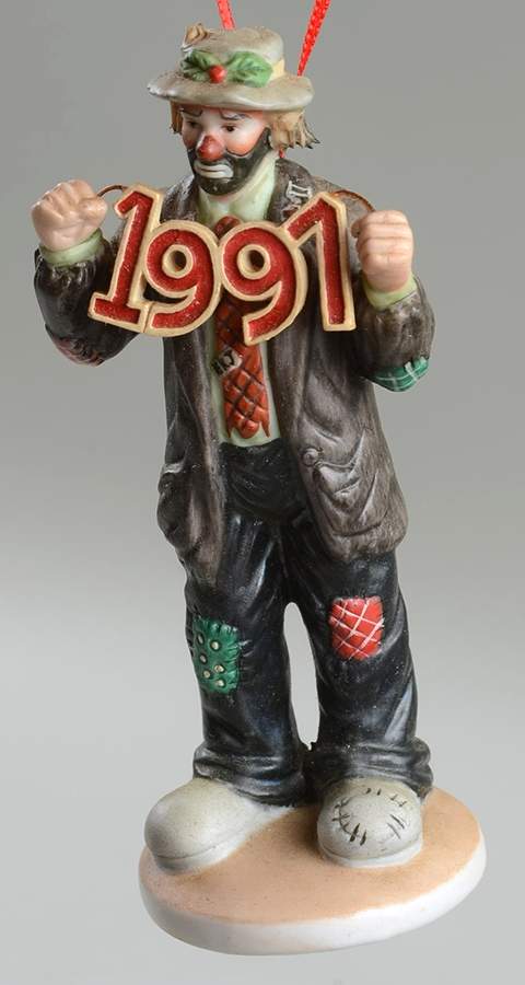 Emmett Kelly Jr Ornaments Ekj Holding 1997 - Boxed by Flambro-1