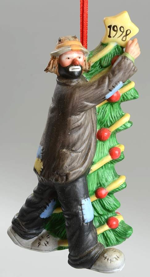 Emmett Kelly Jr Ornaments 1998 - Boxed by Flambro-1