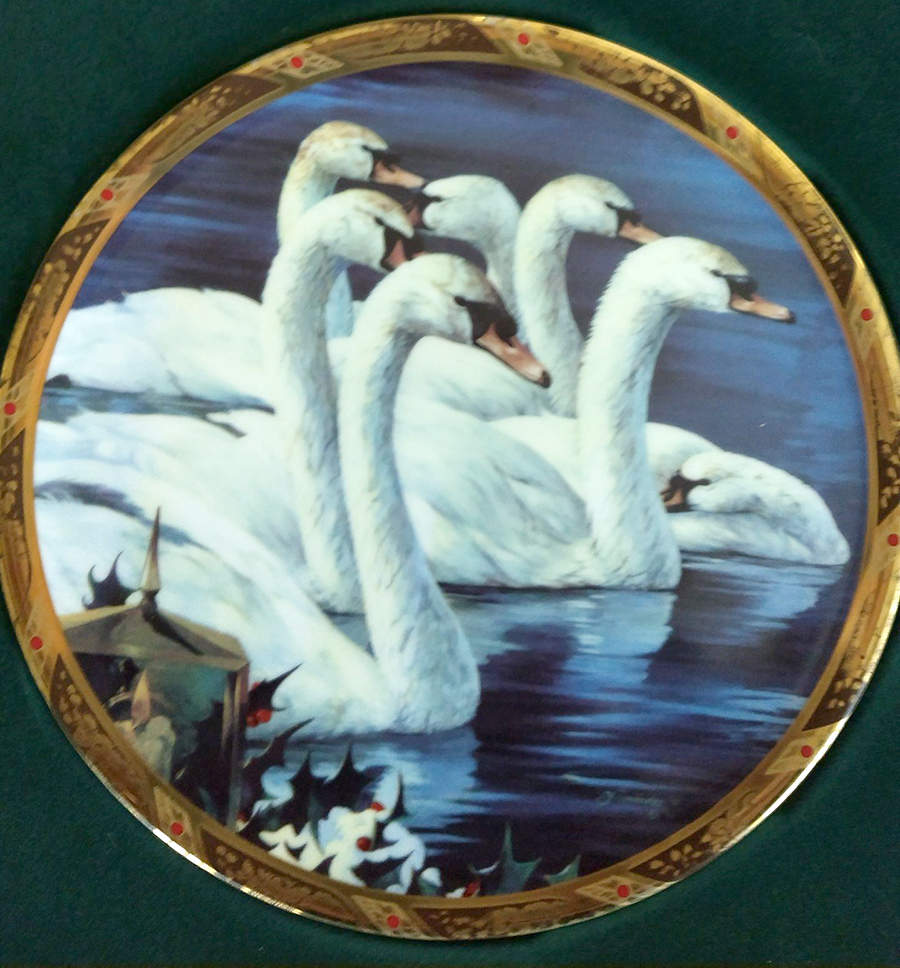 Twelve Days of Christmas Seven Swans Swimming - No Box by Fountainhead-1