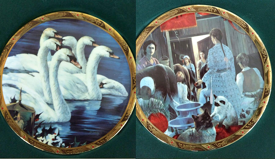 Twelve Days of Christmas Swans & Maids - Boxed by Fountainhead-1