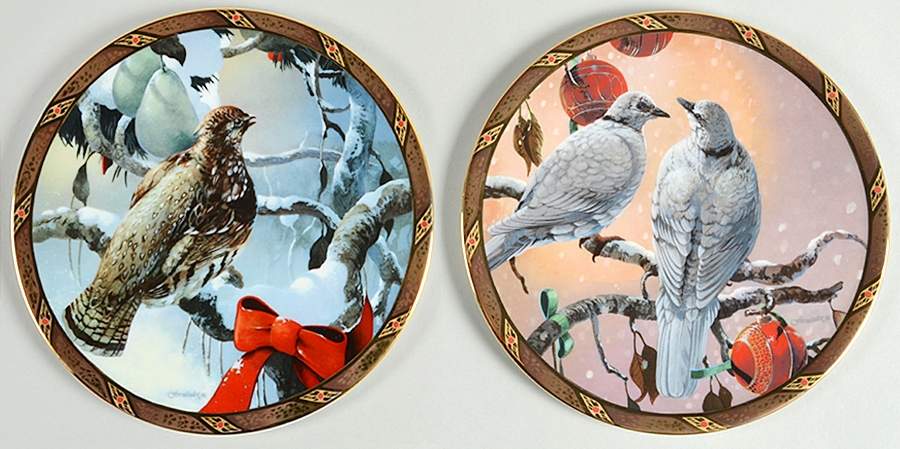 Twelve Days of Christmas Partridge & Turtle Doves - With Box by Fountainhead-1