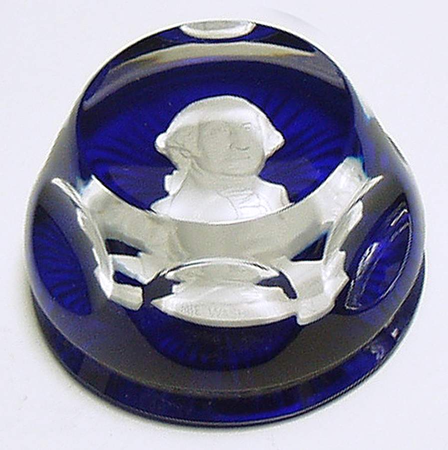 Cameos In Crystal-Bicentennial George Washington - No Box by Franklin Mint-1