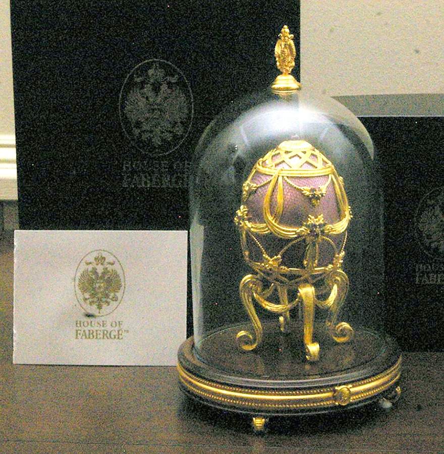 Faberge Egg Violets In The Snow - Boxed by Faberge-1