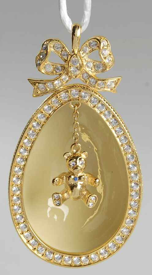 Faberge Egg Teddy Bear Half Easter Egg - No Box by Faberge-1