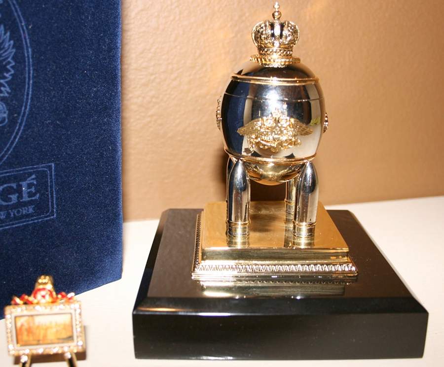 Faberge Egg Steel Military Egg - No Box by Faberge-1