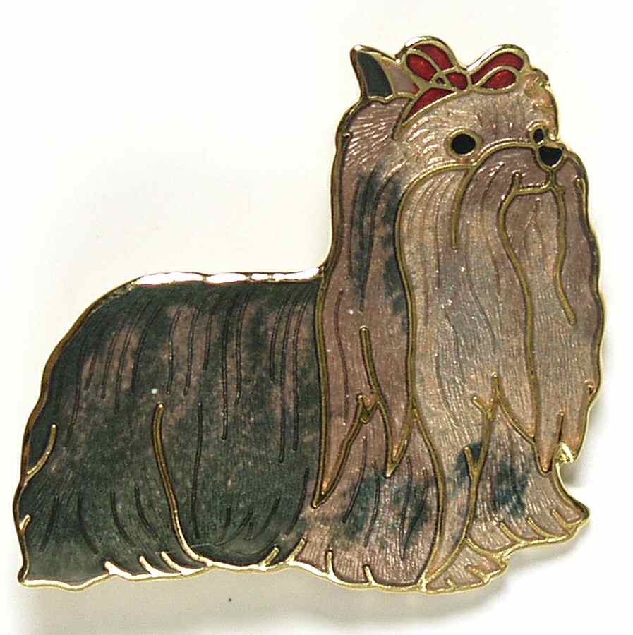 Fine Enamels Jewelry Yorkshire Terrier - With Box by Fine Enamels-1