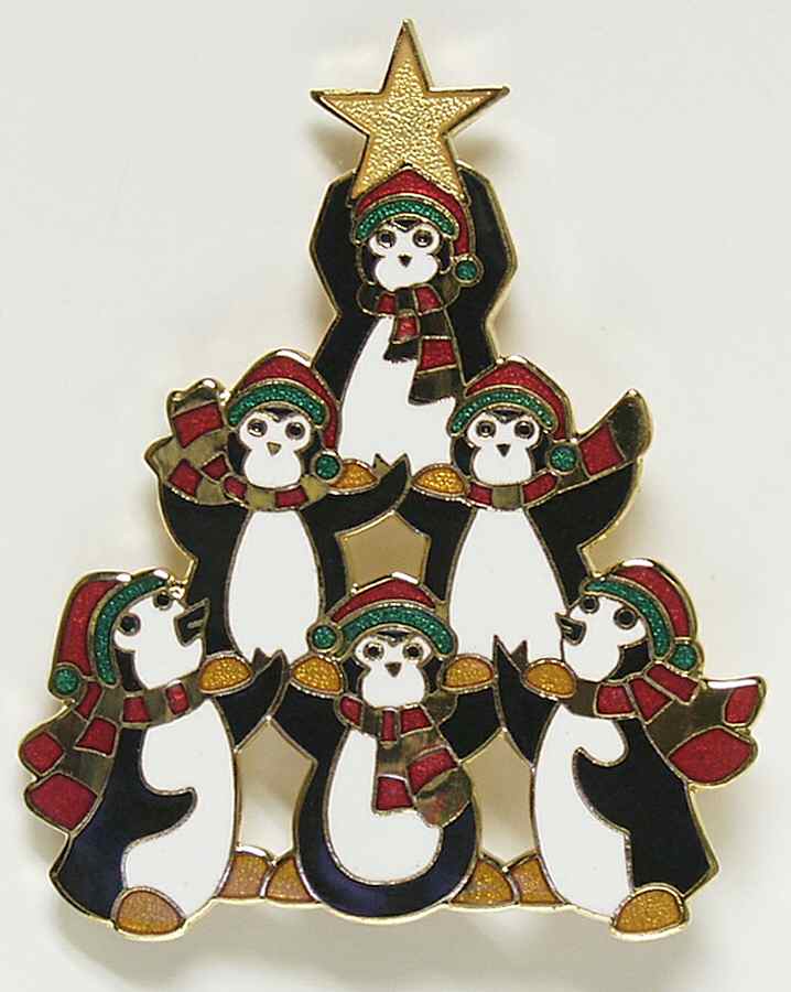 Fine Enamels Jewelry Penguin Tree - Boxed by Fine Enamels-1