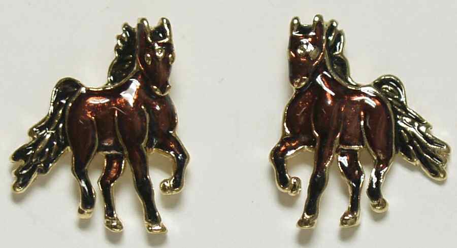Fine Enamels Jewelry Horse Enamel-Brown - Boxed by Fine Enamels-1