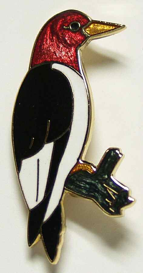 Fine Enamels Jewelry Woodpecker  - With Box by Fine Enamels-1
