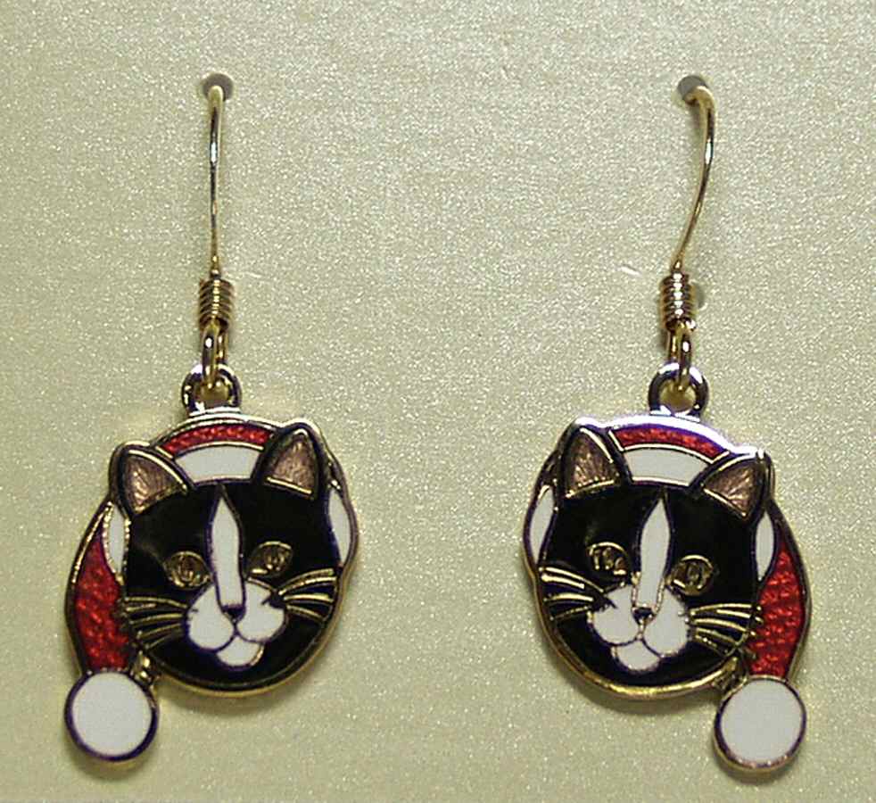 Fine Enamels Jewelry Cat In Stocking Hat - Boxed by Fine Enamels-1
