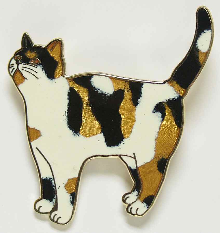 Fine Enamels Jewelry Calico Cat - Boxed by Fine Enamels-1