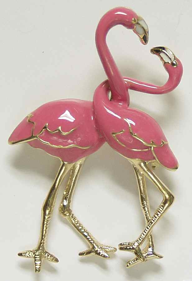 Fine Enamels Jewelry Flamingo Loving Couple - Boxed by Fine Enamels-1