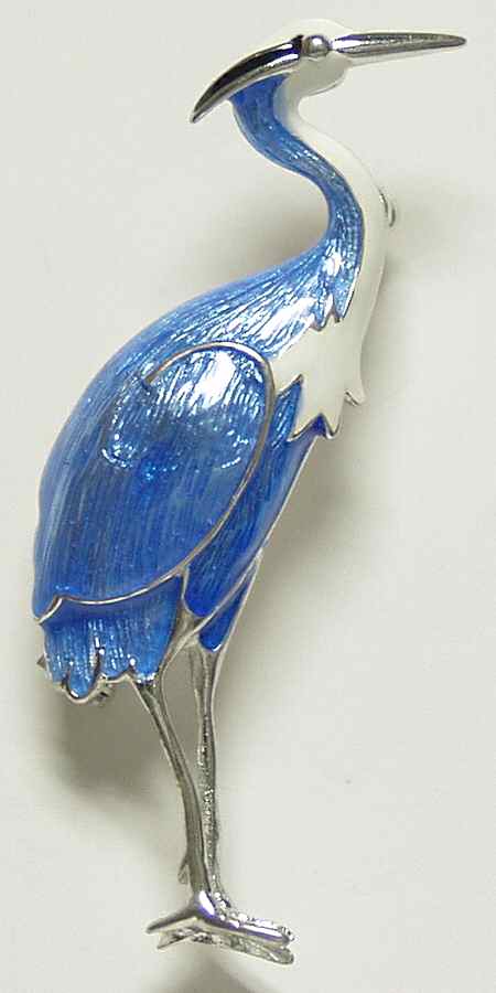 Fine Enamels Jewelry Blue Heron - Boxed by Fine Enamels-1