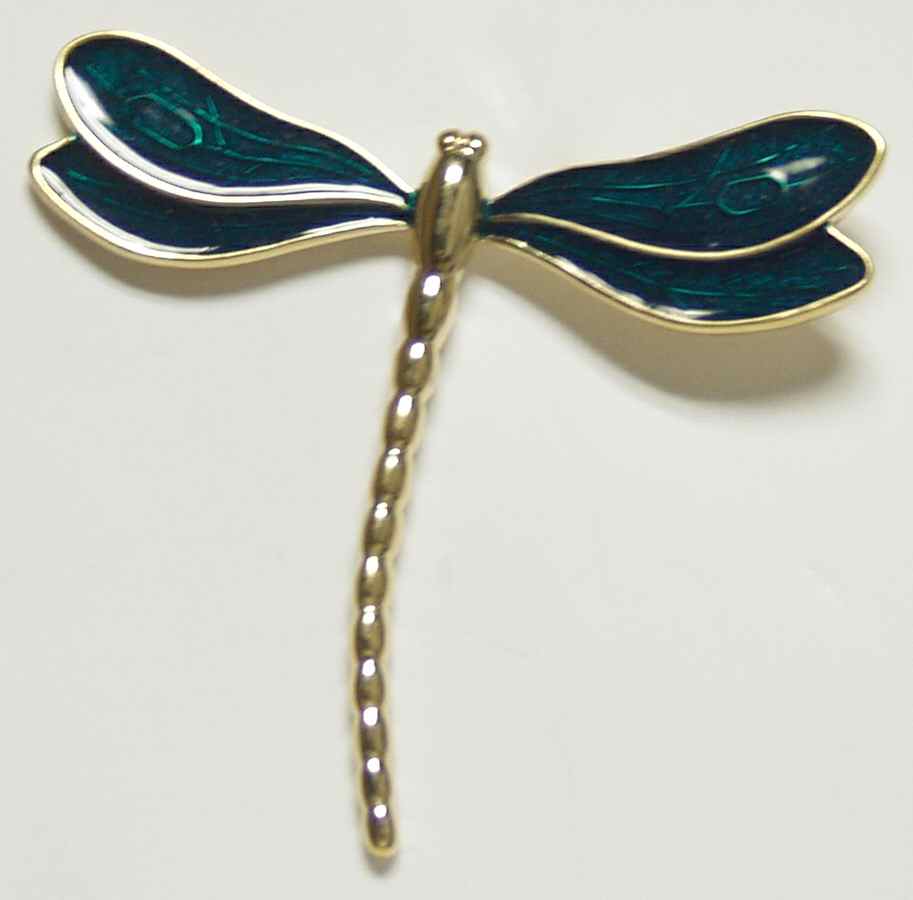 Fine Enamels Jewelry Dragonfly-Turquoise  - Boxed by Fine Enamels-1