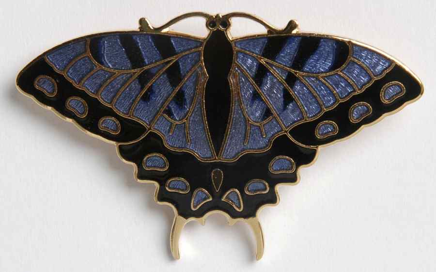 Fine Enamels Jewelry Swallowtail-Blue - No Box by Fine Enamels-1