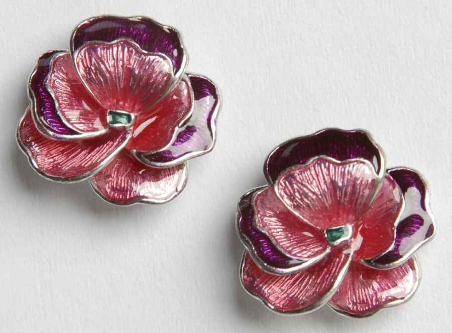 Fine Enamels Jewelry Pansy-Pink - No Box by Fine Enamels-1