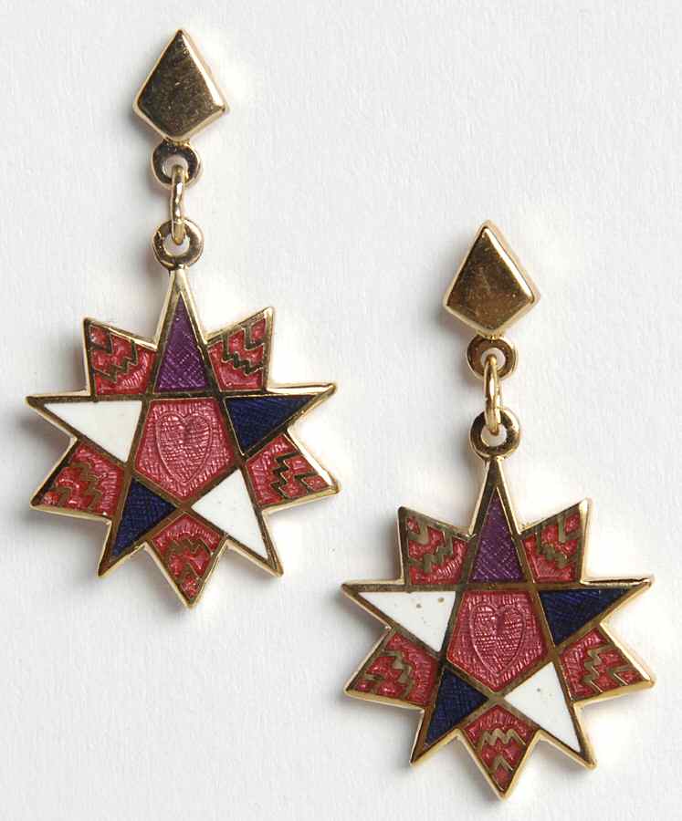 Fine Enamels Jewelry Quilt-Blue & Pink - No Box by Fine Enamels-1