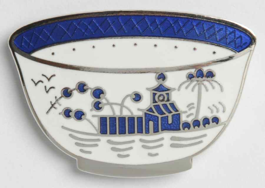 Fine Enamels Jewelry Blue & White Bowl - No Box by Fine Enamels-1