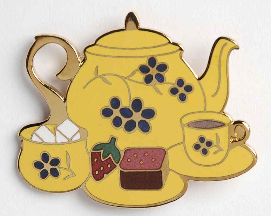 Fine Enamels Jewelry Teapot-Yellow - No Box by Fine Enamels-1