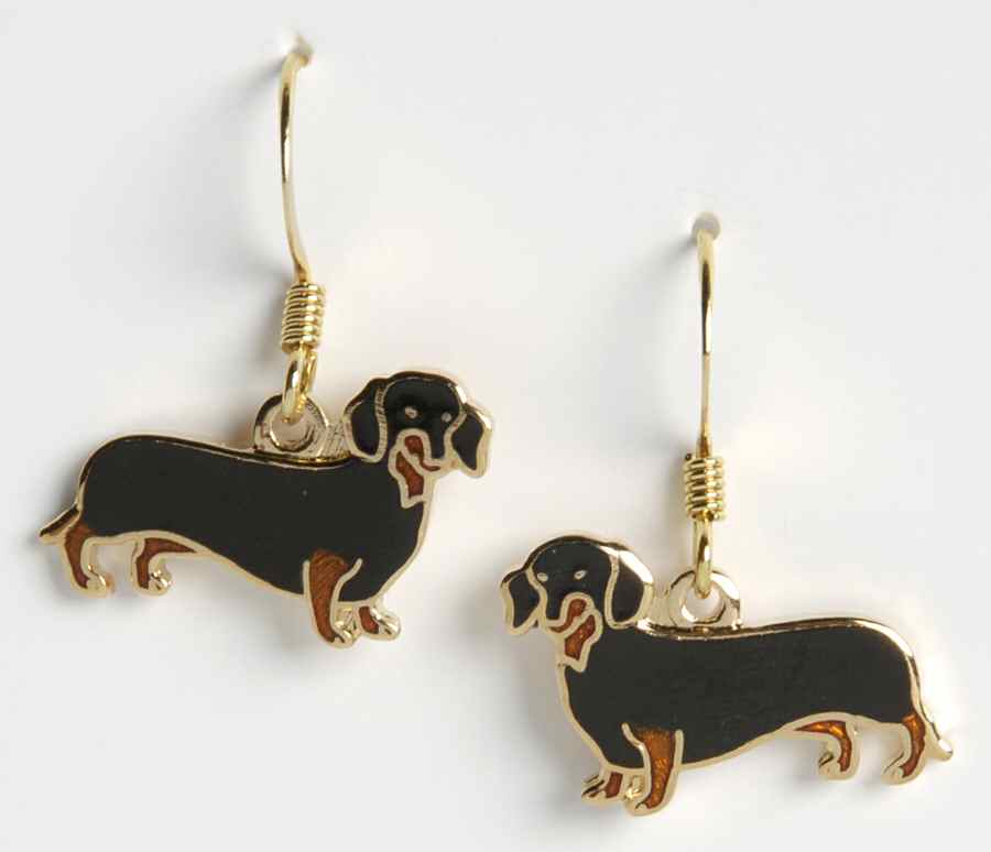 Fine Enamels Jewelry Dachshund-Black - No Box by Fine Enamels-1