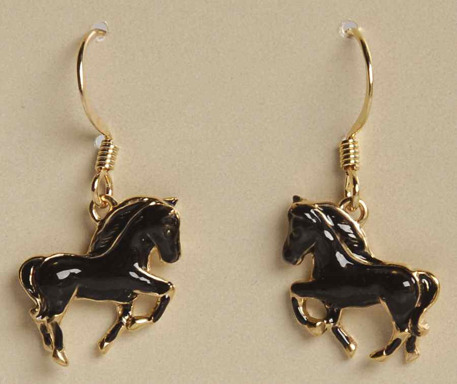 Fine Enamels Jewelry Horse-Black - No Box by Fine Enamels-1