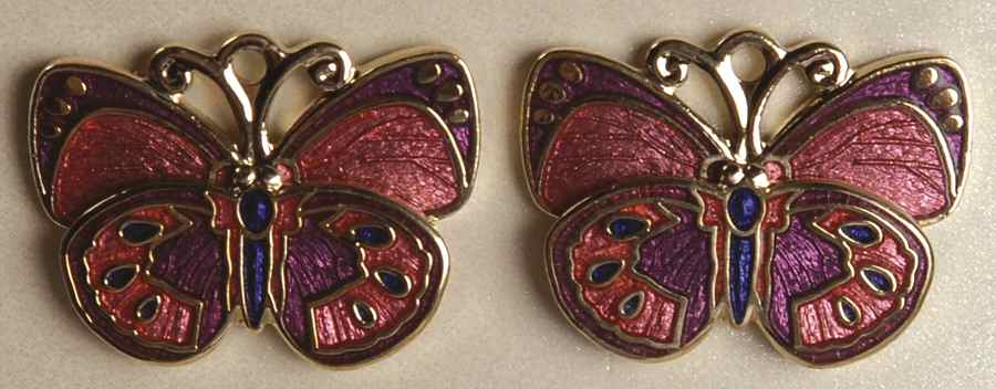 Fine Enamels Jewelry Butterfly-Pink - No Box by Fine Enamels-1
