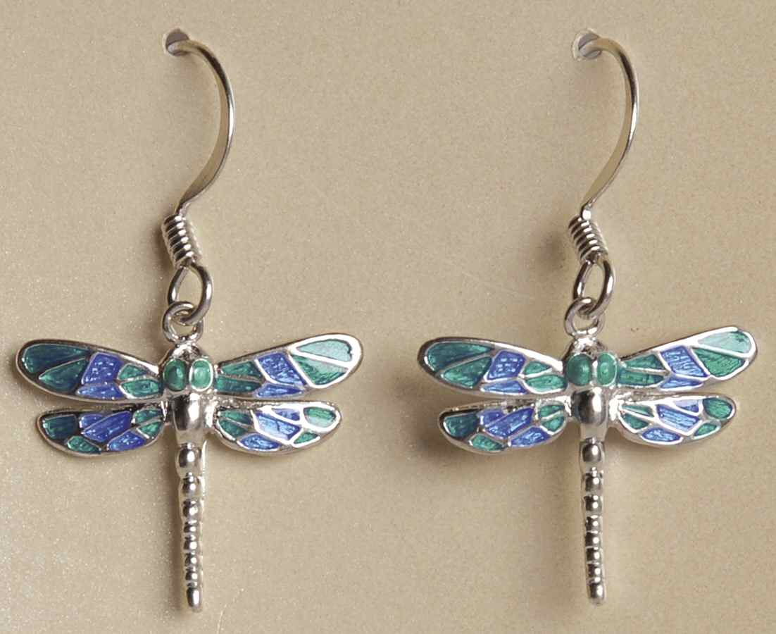 Fine Enamels Jewelry Dragonfly-Blue Green - No Box by Fine Enamels-1