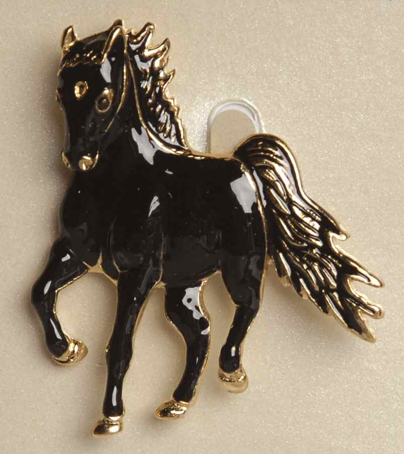 Fine Enamels Jewelry Horse-Black - No Box by Fine Enamels-1