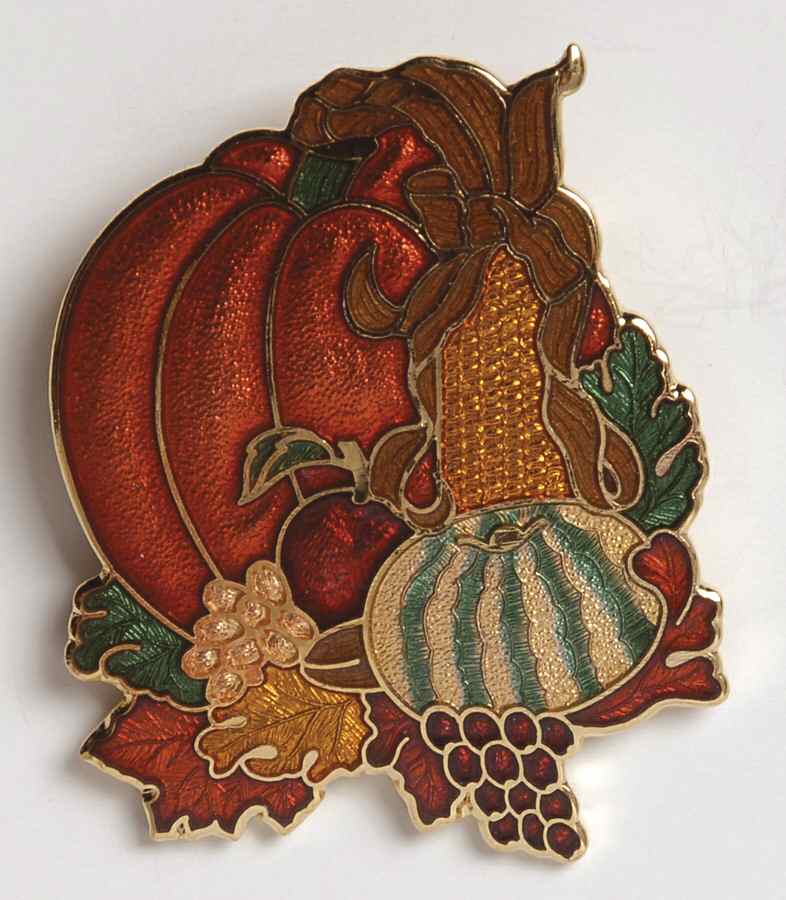 Fine Enamels Jewelry Harvest Pumpkin - No Box by Fine Enamels-1