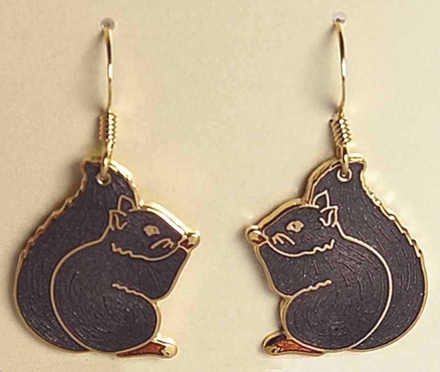 Fine Enamels Jewelry Squirrel-Gray - No Box by Fine Enamels-1