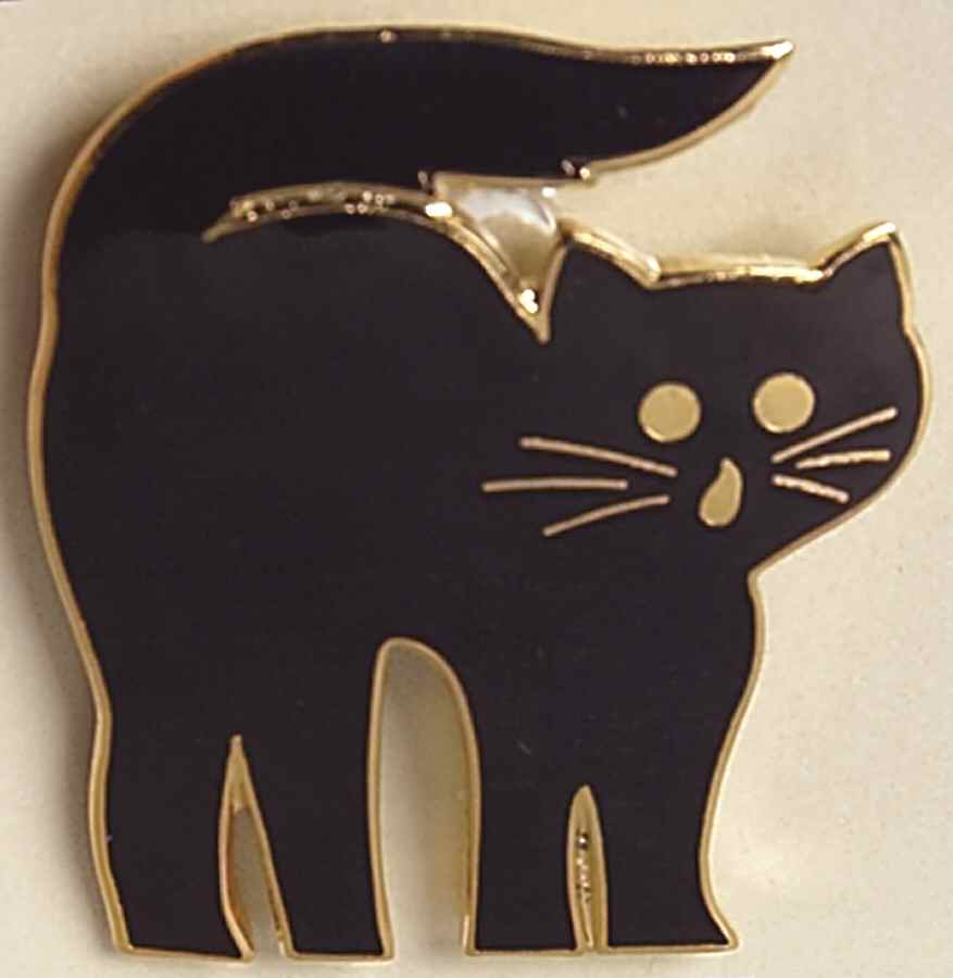 Fine Enamels Jewelry Black Cat Halloween - Boxed by Fine Enamels-1