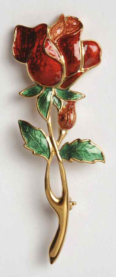 Fine Enamels Jewelry Rose-Red - No Box by Fine Enamels-1