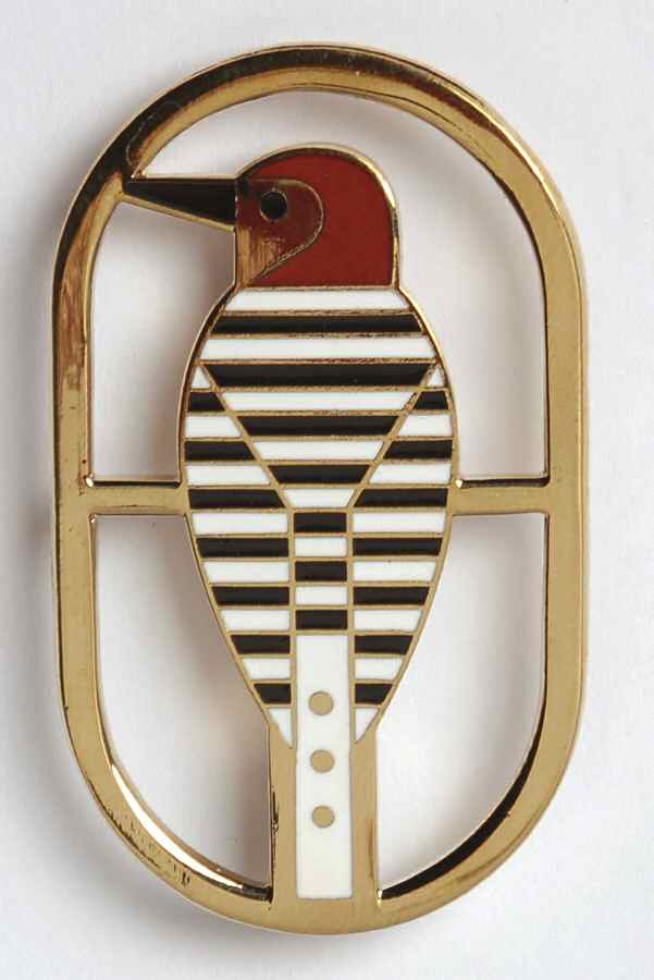 Fine Enamels Jewelry Woodpecker-Charley Harper - No Box by Fine Enamels-1