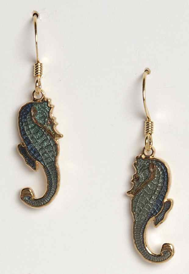 Fine Enamels Jewelry Seahorse-Turquoise - No Box by Fine Enamels-1