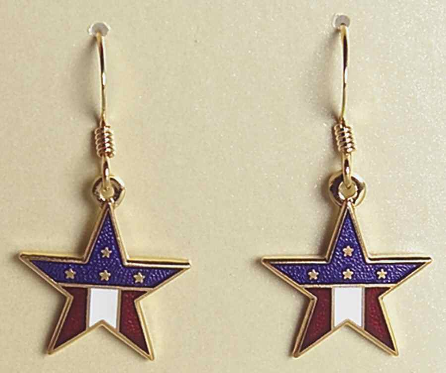 Fine Enamels Jewelry Patriotic Stars & Stripes - No Box by Fine Enamels-1