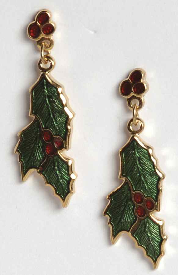 Fine Enamels Jewelry Holly Berries - No Box by Fine Enamels-1