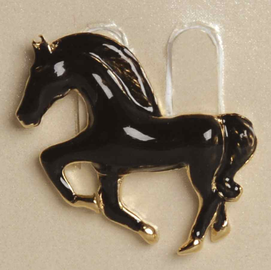 Fine Enamels Jewelry Horse-Black - No Box by Fine Enamels-1