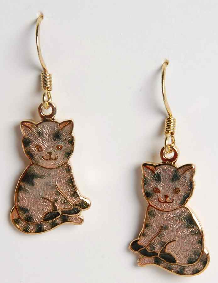 Fine Enamels Jewelry Kitty Cat-Gray - No Box by Fine Enamels-1
