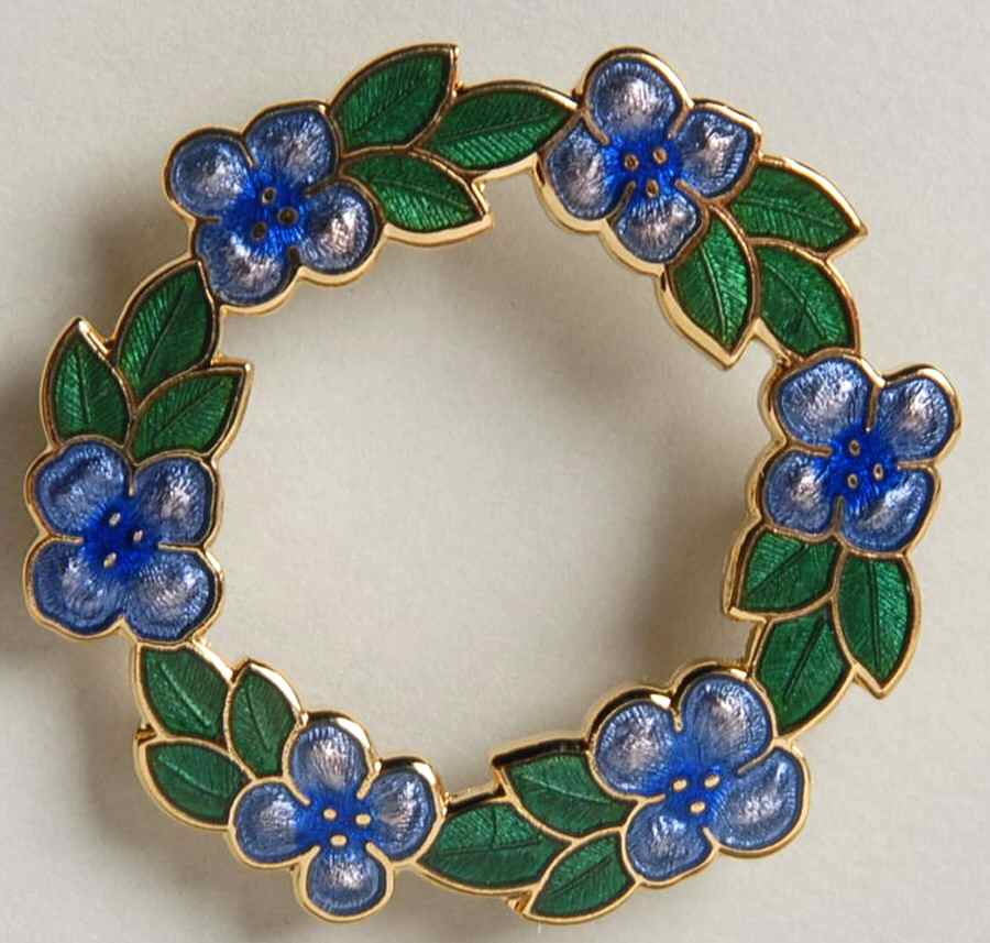 Fine Enamels Jewelry Forget-Me-Not Flower - No Box by Fine Enamels-1