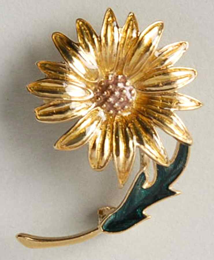 Fine Enamels Jewelry Chrysanthemum Flower - No Box by Fine Enamels-1