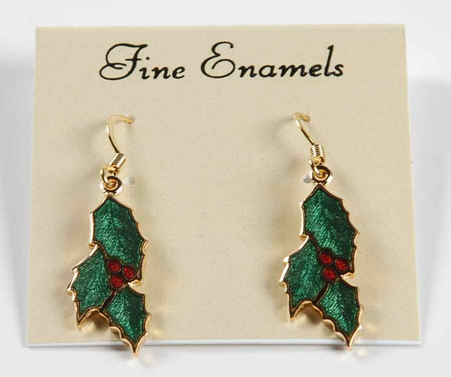 Fine Enamels Jewelry Holly Berries - No Box by Fine Enamels-1