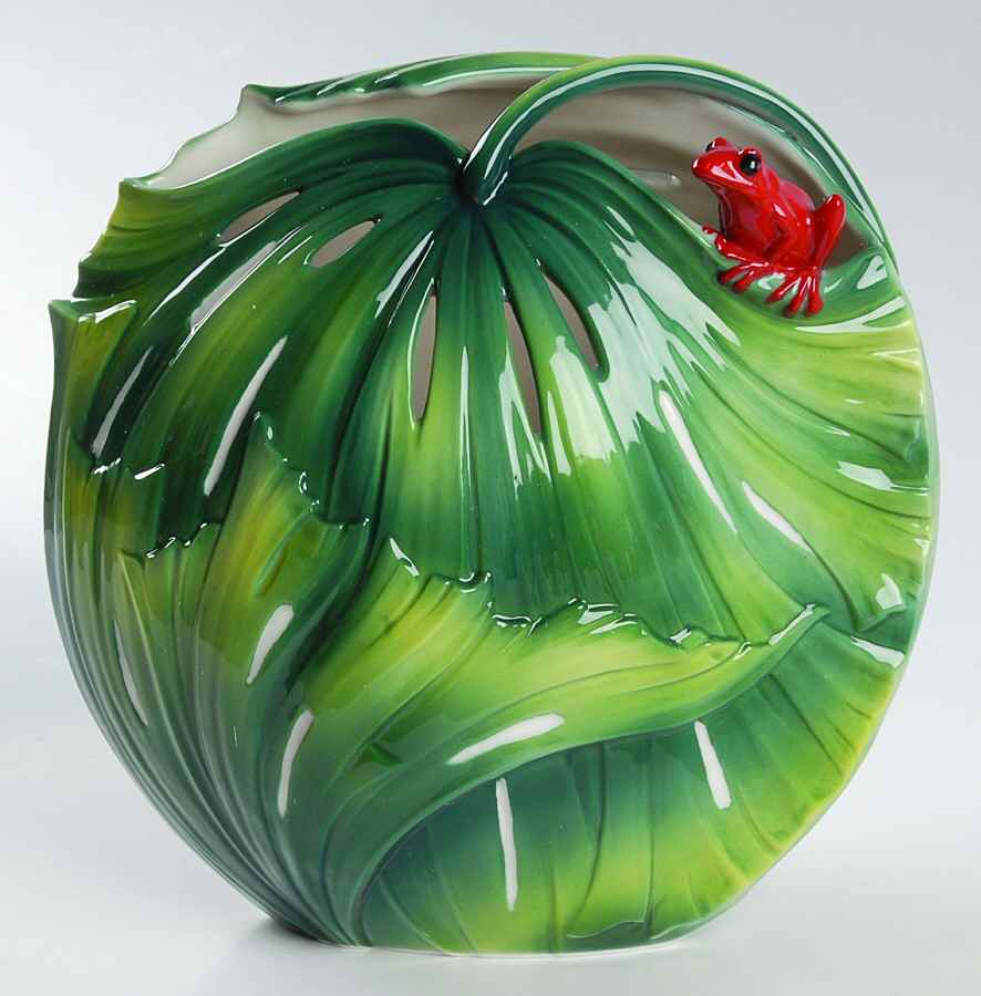 Rain Forest Little Dwellers Frog-Vase - No Box by Franz Collection-1