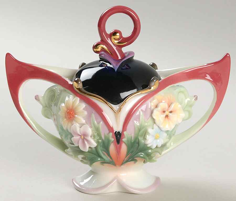 Flora & Flutter Sugar Jar & Lid - Boxed by Franz Collection-1