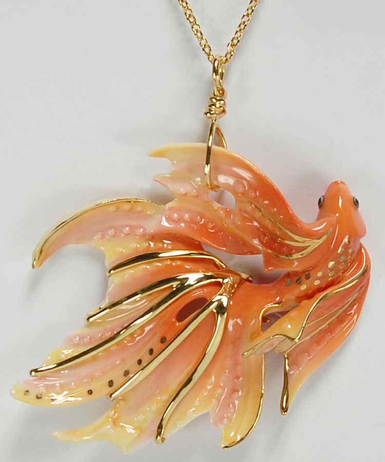 Franz Jewelry Goldfish-Pendant - Boxed by Franz Collection-1