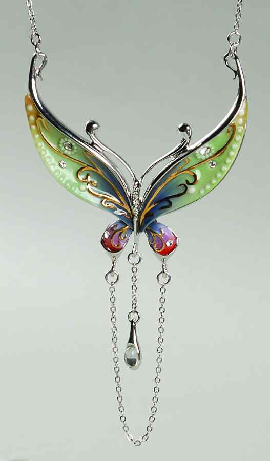 Franz Jewelry Butterfly Necklace - Boxed by Franz Collection-1
