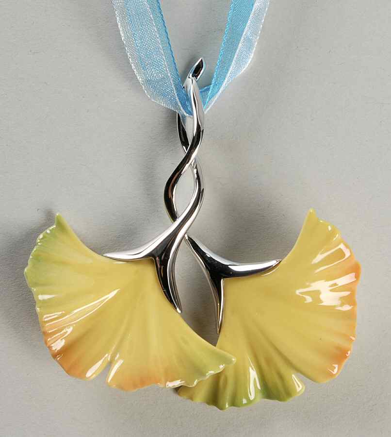 Franz Jewelry Ginkgo Pendant - Boxed by Franz Collection-1