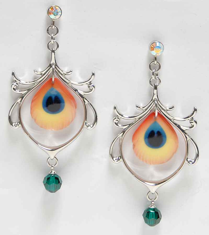 Franz Jewelry Proud Peacock Earrings - Boxed by Franz Collection-1