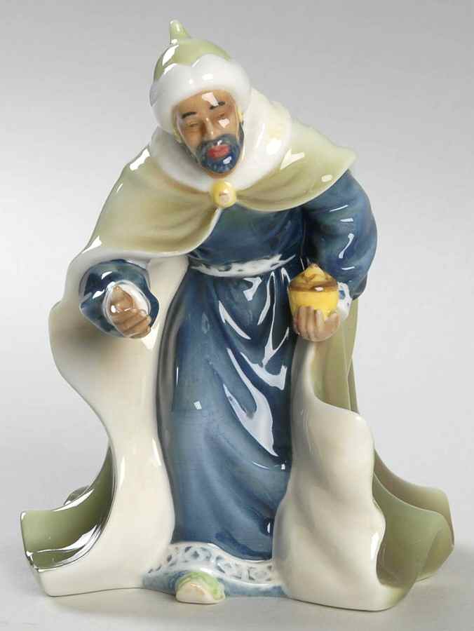 Divinity Nativity Wiseman With Gold-Blue - Boxed by Franz Collection-1